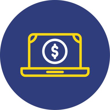 para simgesi vektör resimli dizüstü bilgisayar