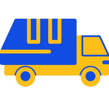 Teslimat. Web simgesi basit illüstrasyon