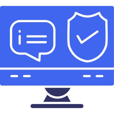 Bilgisayar. Web simgesi basit illüstrasyon