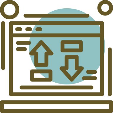 Ağ simgesi. vektör illüstrasyonu