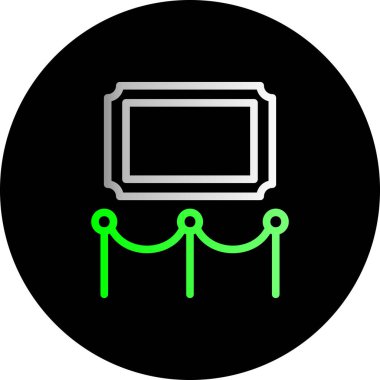 Modern bir simgenin vektör illüstrasyonu