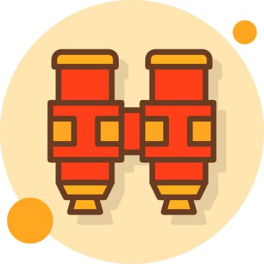 Dürbün web simgesi basit illüstrasyon