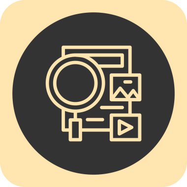 Kamera. Web simgesi basit illüstrasyon