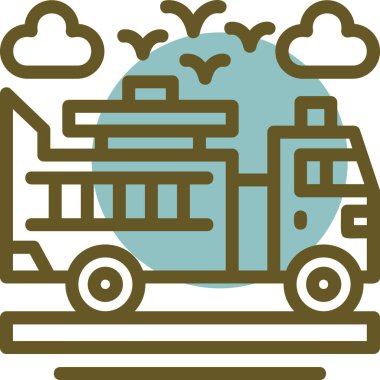 kamyon simgesi çizimi