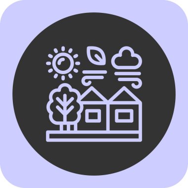 Ev simgesinin vektör illüstrasyonu