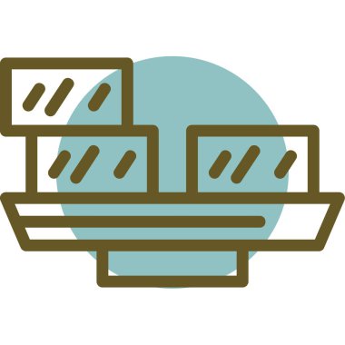 yiyecek simgesi, vektör illüstrasyonu