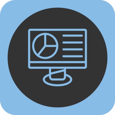 Uzun gölgeli bir dairenin vektör simgesi