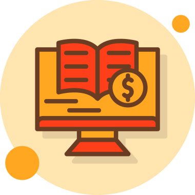 Kitap. Web simgesi basit illüstrasyon