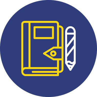 kitap simgesi vektör illüstrasyonu