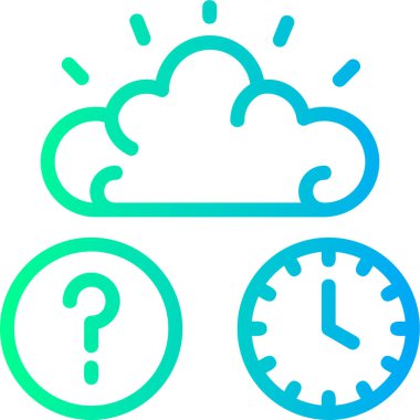 Bulut. Web simgesi basit illüstrasyon