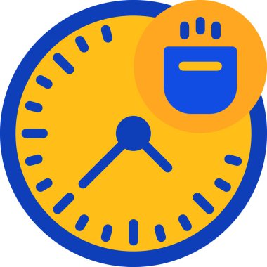 Saat. Web simgesi basit illüstrasyon