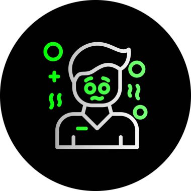 Haçı olan bir adamın vektör çizimi