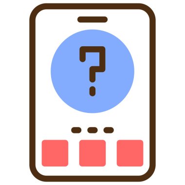 Akıllı telefon. Web simgesi basit illüstrasyon