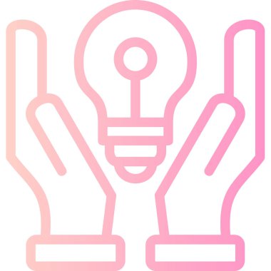 Ampul. Web simgesi basit illüstrasyon