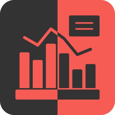 grafik simgesinin vektör illüstrasyonu