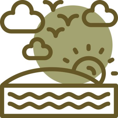 Bulut. Web simgesi basit illüstrasyon