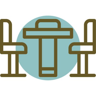 Konferans Tablosu Basit düz illüstrasyon