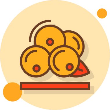 Gıda Web ikonu vektör illüstrasyonu