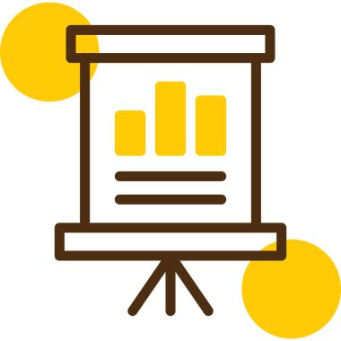 Analitik grafik simgesi. Web için basit istatistik vektör simgeleri çizimi