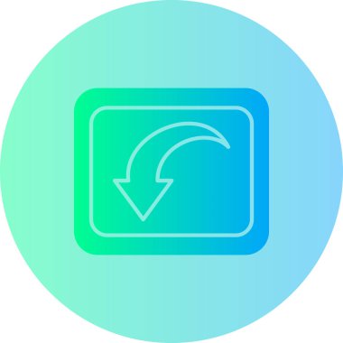 Simgeyi tazele, vektör illüstrasyonu