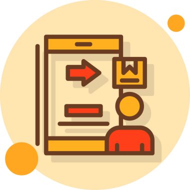 iş yönetimi simgesi vektör illüstrasyonu