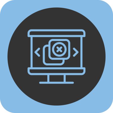 Tarayıcı simgesi soyut arkaplan grubunda izole edildi