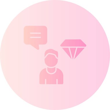 Bir kadın simgesinin vektör illüstrasyonu