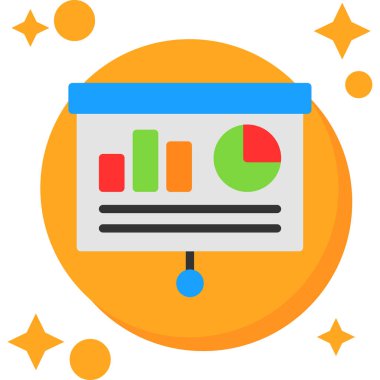 ticari analitik analitik simgesi - taslak biçimi