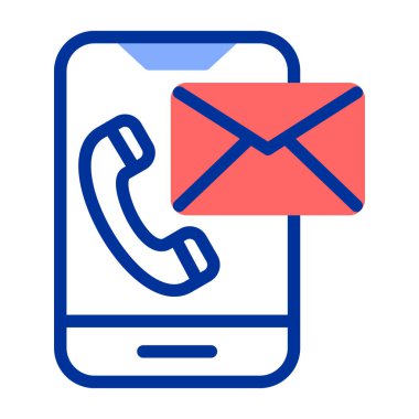 Telefon simgesi vektör illüstrasyonu