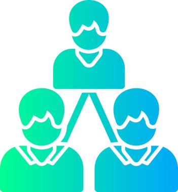 Bir grup insanın vektör çizimi