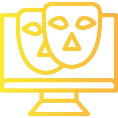 Bilgisayar. Web simgesi basit illüstrasyon