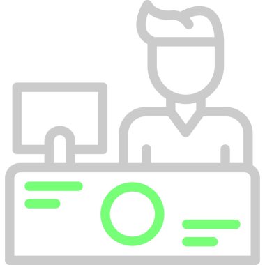 video. Web simgesi basit illüstrasyon