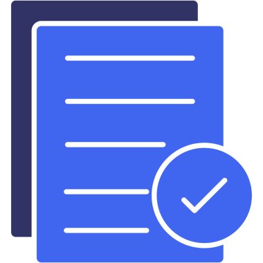 belge simgesi vektör illüstrasyonu