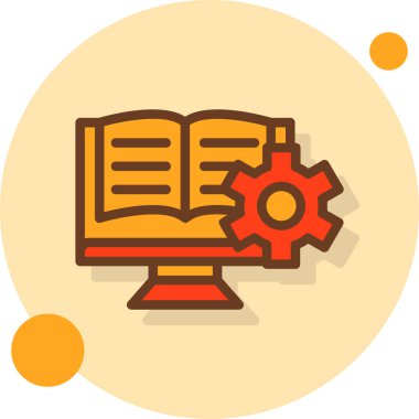 Kitap. Web simgesi basit illüstrasyon