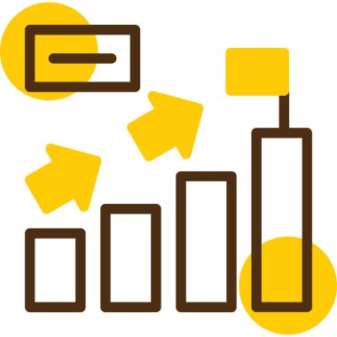 çubuk çizelgesi vektör illüstrasyonu