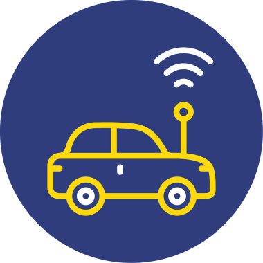 Kablosuz. Web simgesi basit illüstrasyon