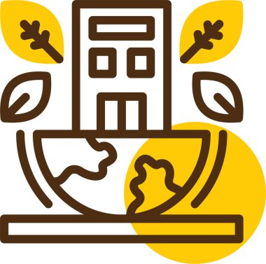 Bitki. Web simgesi basit illüstrasyon