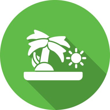 Güneş vektör simgesi basit düz resimleme