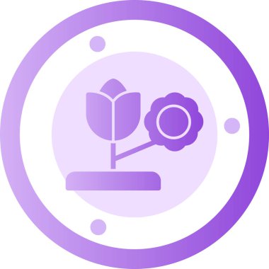 Bir bitkinin vektör illüstrasyonu