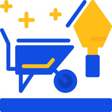 Bir alışveriş arabası simgesinin vektör çizimi