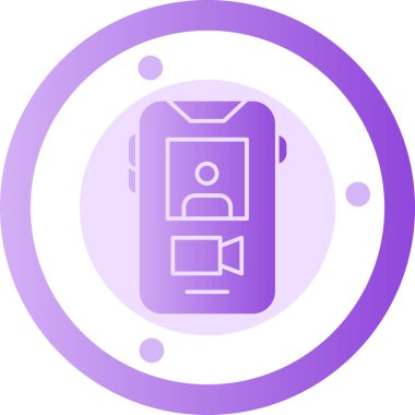 Kamera. Web simgesi basit illüstrasyon