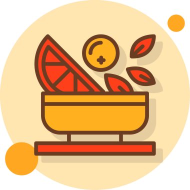 yiyecek ikonu vektör illüstrasyonu