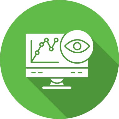 monitör simgesi. vektör çizim