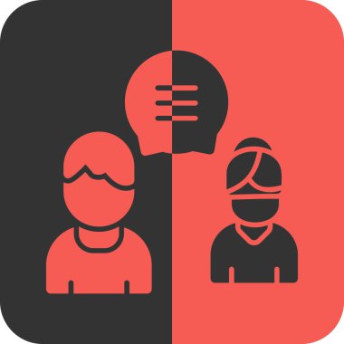 İnsanların ve maskelerin vektör simgesi.