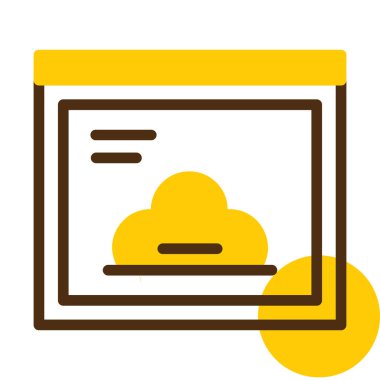 Bulut hesaplama. Web simgesi