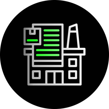 bina simgesi, vektör illüstrasyonu