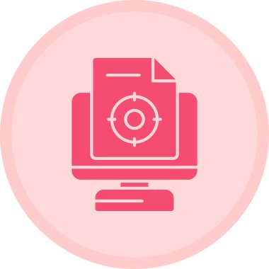 Bilgisayar. Web simgesi basit illüstrasyon