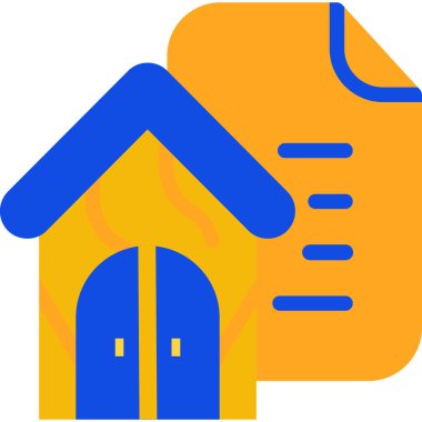 Ev. Web simgesi basit illüstrasyon