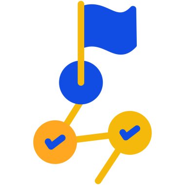 Ağ simgesinin düz biçimdeki vektör illüstrasyonu.