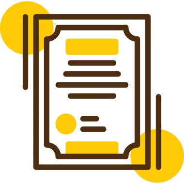 belge simgesi. vektör illüstrasyonu